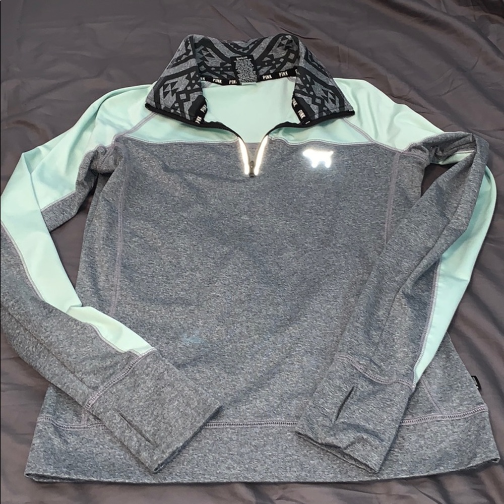 pink Victoria’s Secret quarter zip sweater